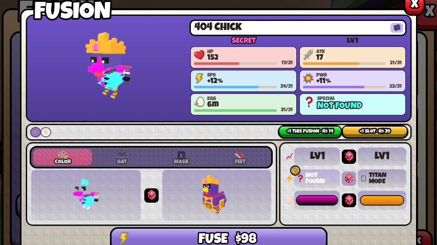 What Is Fusion Lock in Grow a Chicken Fighter