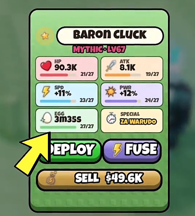 Best Egg for Farming Inverted Chickens in Grow A Chicken Fighter