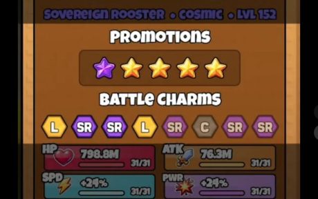 Promotion and Battle Charm Guides in Grow A Chicken Fighter
