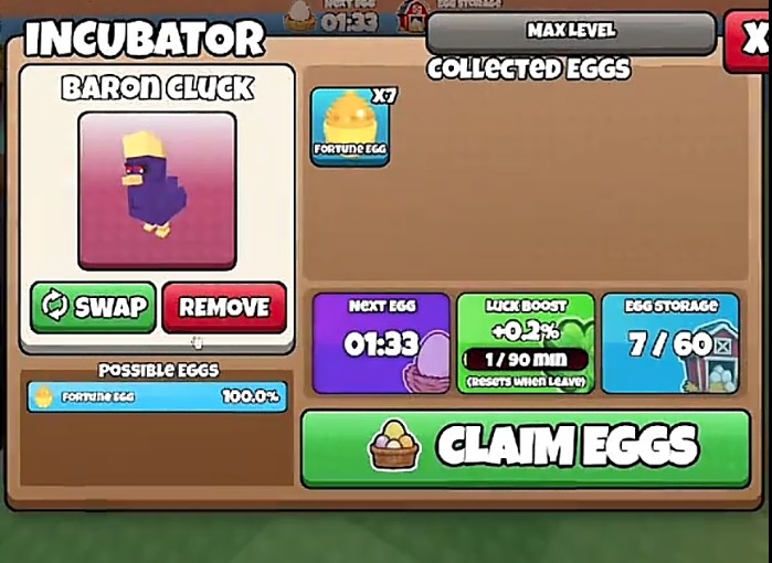 Best Egg for Farming Inverted Chickens in Grow A Chicken Fighter